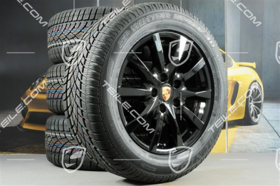 18-inch Cayenne winter wheel set, wheels 8J x 18 ET53 + NEW Dunlop SP Winter Sport 3D tyres 255/55 R18, without TPMS
