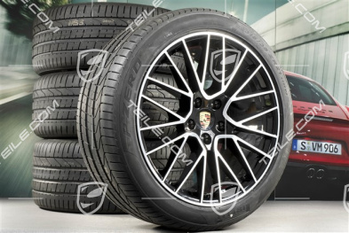 21" Cayenne RS Spyder Sommerräder Satz, Felgen 9,5J x 21 ET46 + 11,0J x 21 ET58 + NEUE Pirelli P Zero Sommerreifen 285/40 R21 + 315/35 R21, mit RDK-Sensoren, EXCLUSIVE