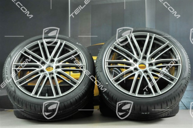 21-inch Turbo IV summer wheel set, rims 9,5J x 21 ET71 + 11,5J x 21 ET69 + Pirelli summer tires 275/35 ZR21 + 315/30 ZR21, with TPM