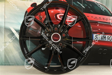 20" Felga Carrera S (IV), 11J x 20 ET78, do kół zimowych, C2/C2S, czarny wysoki połysk